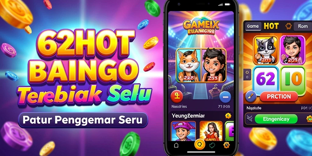 Tampilan gameplay seru di 62HOT, penuhi kartu Bingo Anda!