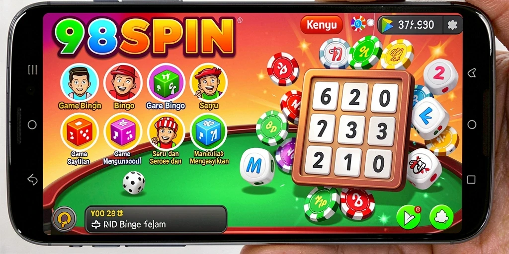 Tampilan gameplay Bingo yang menegangkan dan seru di 98SPIN.