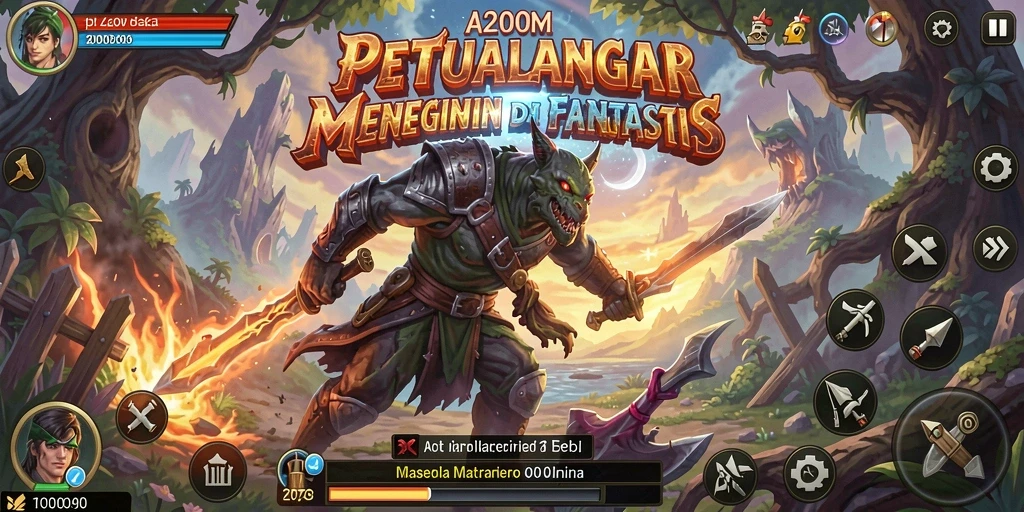 Tampilan gameplay A200M yang memukau dan penuh petualangan.