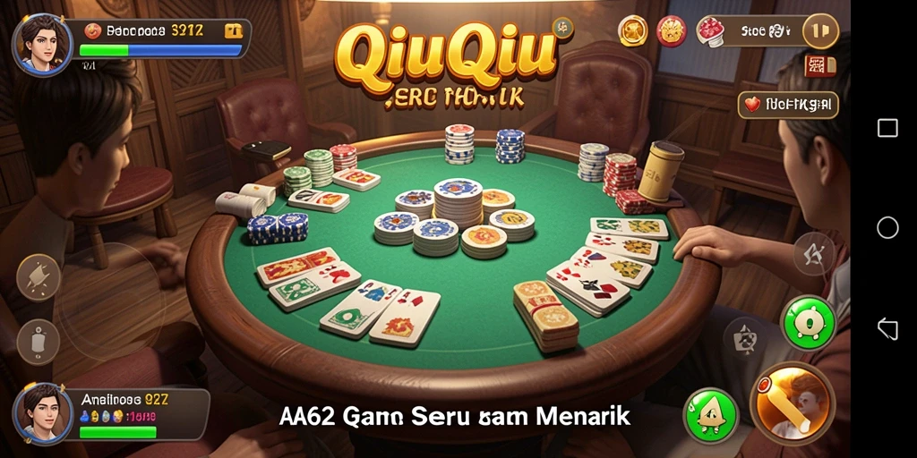 Tampilan gameplay QiuQiu di AA62 yang mendebarkan.