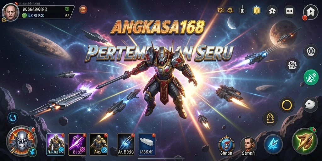 Gameplay seru di ANGKASA168 dengan aksi luar angkasa yang intens.
