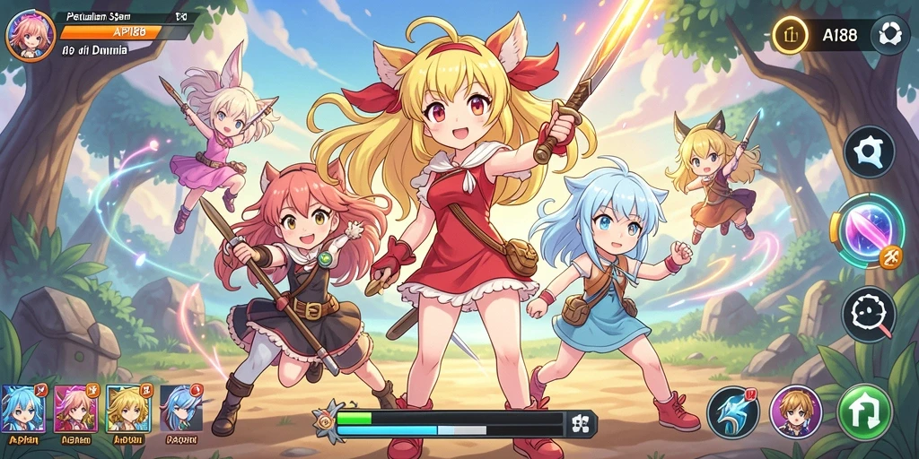 Tampilan gameplay menakjubkan dari API88 dengan karakter anime