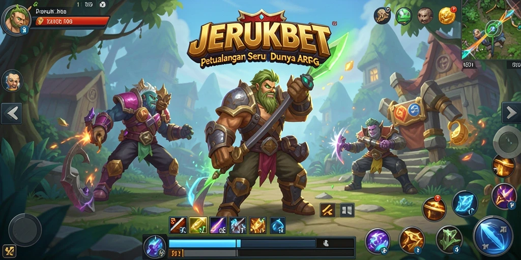 Tampilan gameplay JERUKBET yang menegangkan dan penuh aksi.