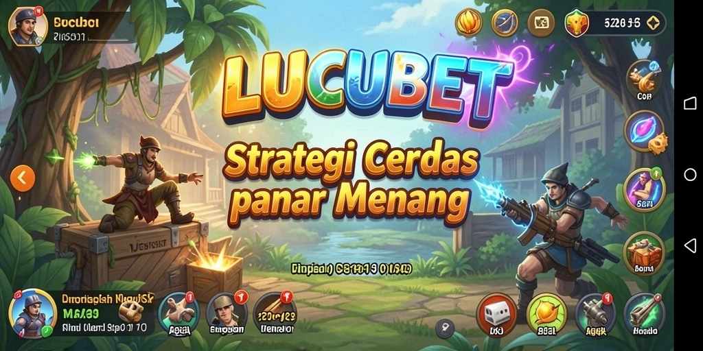Tampilan gameplay menegangkan dalam LUCUBET yang memerlukan strategi cerdas.