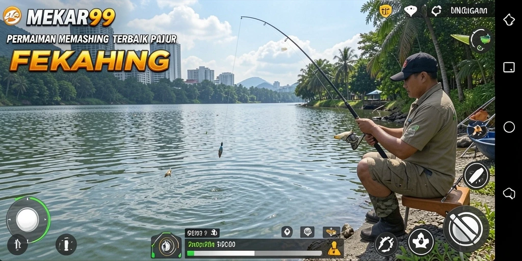 Menampilkan gameplay seru saat memancing di <strong>MEKAR99</strong>.
