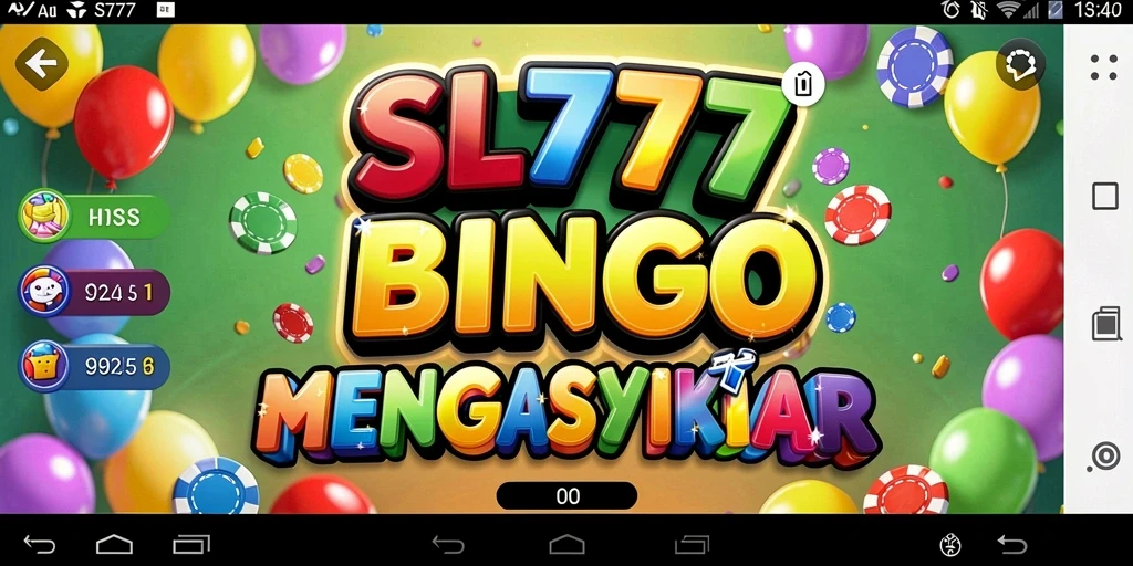 Tampilan gameplay bingo yang menarik dan seru di SL777.
