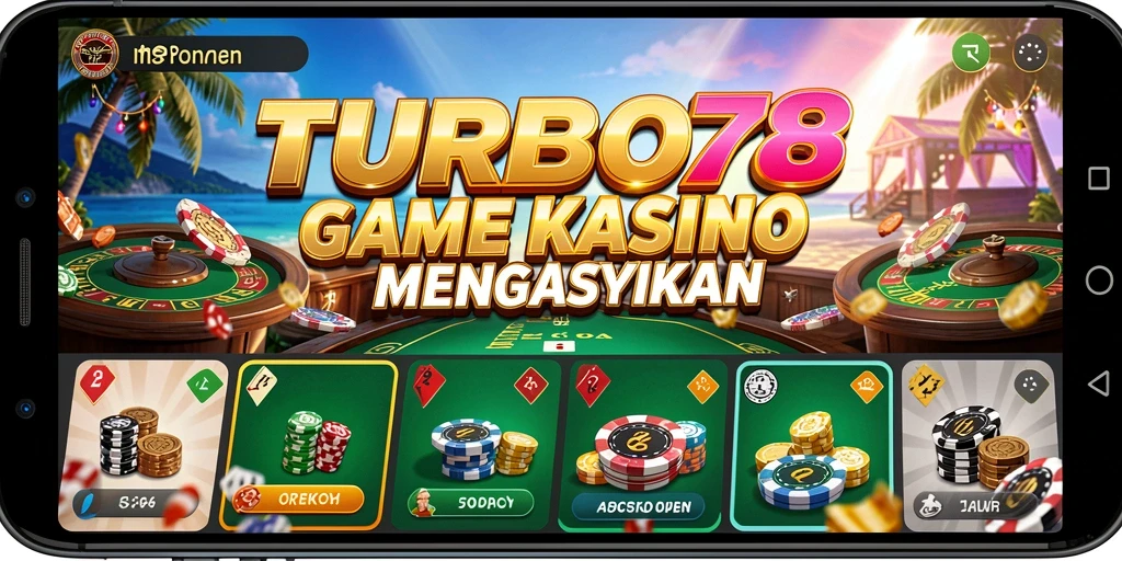 Screenshot TURBO78 menampilkan gameplay kasino yang seru dan menarik.