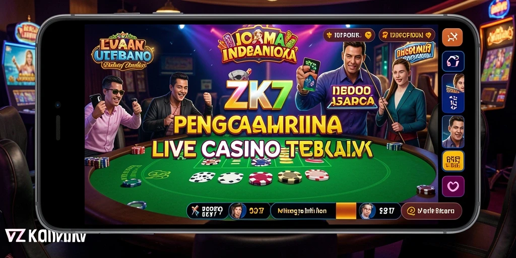 Screenshot gameplay Live Casino ZK7 yang menarik dan interaktif.